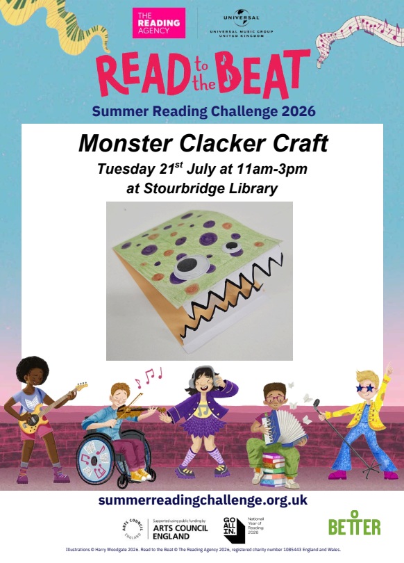 Stourbridge Library - Summer Reading Challenge: Monster Clacker